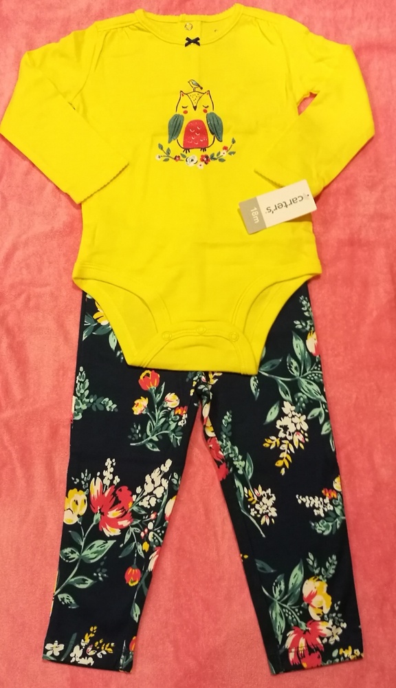 Carter's Baby girl Bodysuit and pant set